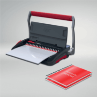 GBC CombBind CB15 spirálozó gép - Fekete/Piros