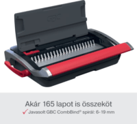 GBC CombBind CB15 spirálozó gép - Fekete/Piros