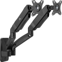 Maclean MC-988 17"-32" LCD TV / Monitor asztali tartó kar - Fekete (2 kijelző)