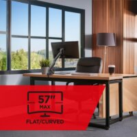 Maclean MC-968 17"-57" LCD TV / Monitor asztali tartó kar - Fekete (1 kijelző)