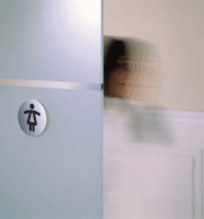 Durable Picto Női WC piktogram 83 mm - Ezüst