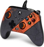 PowerA XBGP0019-01 Vezetékes Kontroller Gamepad - Fekete / Narancssárga (Xbox Series X|S / Xbox One / PC)