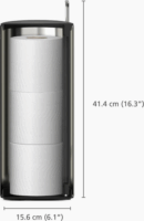 Joseph Joseph EasyStore Luxe Rejtett Wc papír tartó - Ezüst