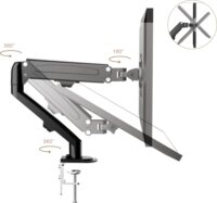 Maclean MC-860N 13"-27" LCD TV / Monitor asztali tartó kar - Fekete (1 kijelző)