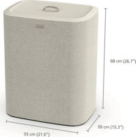 Joseph Joseph Tota 2 rekeszes szennyestartó 90L - Ekrü