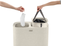 Joseph Joseph Tota 2 rekeszes szennyestartó 90L - Ekrü