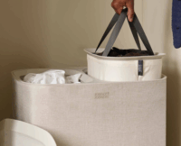 Joseph Joseph Tota 2 rekeszes szennyestartó 90L - Ekrü