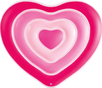 Intex: Szív alakú matrac - Rózsaszín (155 x 135 cm)