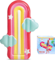 Intex: Szivárvány matrac felhőkkel (175 x 117 cm)