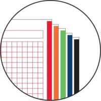 Miquelrius Emotions PP 5x24 lapos A4 négyzetrácsos spirálfüzet - piros
