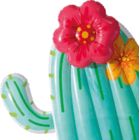 Intex: Kaktusz alakú matrac virággal (180 x 130 cm)