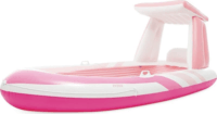 Intex: Csónak alakú matrac napellenzővel - Rózsaszín (244 x 119 x 97 cm)