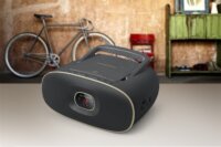 Muse MD-202 VT Hordozható Vintage CD / FM rádió - Fekete / Arany