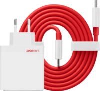 OnePlus USB-A + Type-C Hálózati Gyorstöltő Adapter 100W - Fehér / Piros