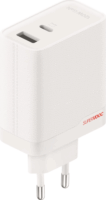 OnePlus Dual Ports USB Type-C + Type-A Hálózati Gyorstöltő Adapter 120W - Fehér / Piros