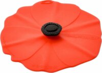 Charles Viancin 2905EU Poppy Szilikon Pohár tető készlet 11,5 cm 2 darab - Piros Pipacs forma