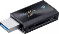 Adata 512GB SC730 USB-A/USB-C 3.2 Külső SSD - Fekete