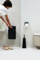 Brabantia BO 7 literes Fali / Álló fém szemetes - Matt fekete