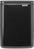 Brabantia BO 7 literes Fali / Álló fém szemetes - Matt fekete