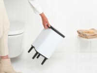 Brabantia BO 7 literes Soft-Touch Nyitó- és Zárórendszerű fém szemetes - Fehér