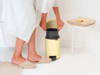 Brabantia Newicon 3 literes pedálos fém szemetes - Napsárga