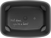 Brabantia BO HI 7 literes Lábakon álló fém szemetes - Matt Szürke