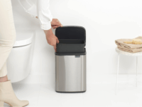 Brabantia BO 7 literes Fali / Álló fém szemetes - Matt Szürke