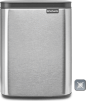 Brabantia BO 7 literes Fali / Álló fém szemetes - Matt Szürke