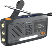 Sandberg Survivor All-in-1 4500 hordozható FM / DAB Zsebrádió - Fekete
