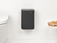 Brabantia BO 4 literes Fali / Álló fém szemetes - Szürke