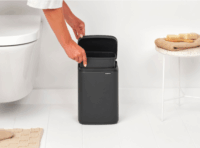 Brabantia BO 4 literes Fali / Álló fém szemetes - Szürke