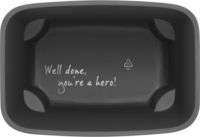 Brabantia BO 4 literes Fali / Álló fém szemetes - Matt fekete