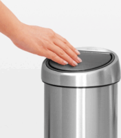 Brabantia Touch 3 literes érintőfedeles fém szemetes - Matt acél