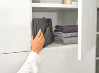 Brabantia 23 17 28 Összecsukható gőzölős vasalódeszka - Borsfekete