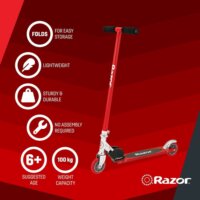 Razor S Kids Classic 2 kerekű gyerek roller - Piros / Fekete