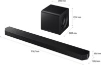 Samsung HW-Q800F Q szériás Soundbar 5.1.2 Hangprojektor 40 Watt - Fekete