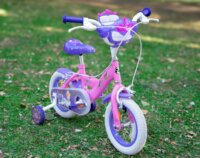 Huffy 22494W Disney Princess Gyermek kerékpár 12" - Rózsaszín / Lila