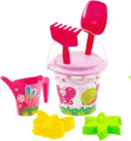 Homokozókészlet öntözőkannával Lányoknak - Rózsaszín