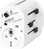 Yenkee YAT UN1 Univerzális Utazó Adapter - Fehér