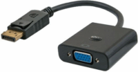 Savio CL-90/B DisplayPort apa - VGAanya Átalakító adapter - Fekete