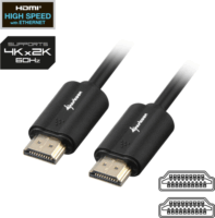 Sharkoon HDMI 2.0 apa - HDMI 2.0 apa 4K 60Hz kábel 3m - Felete