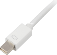Sharkoon Mini Displayport apa - DVI-D anya Adapterkábel 0.15m - Fehér