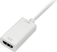 Sharkoon Mini Displayport apa - HDMI anya Adapterkábel 0.15m - Fehér