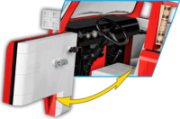 COBI Volkswagen T2a Camper Van Executive Edition 2775 darabos építőjáték 1:12 - Piros/Fehér