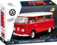 COBI Volkswagen T2a Camper Van Executive Edition 2775 darabos építőjáték 1:12 - Piros/Fehér