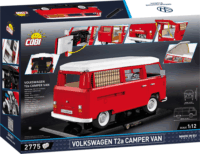 COBI Volkswagen T2a Camper Van Executive Edition 2775 darabos építőjáték 1:12 - Piros/Fehér