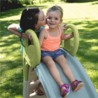 Smoby Life Gyerek csúszda vízcsatlakozóval 150 cm - Kék/Zöld