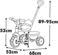 Smoby Be Move 2025 gyerek tricikli szülőkarral - Bézs