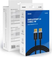 Savio CL-165 DisplayPort - DisplayPort 1.4 kábel 1m - Fekete