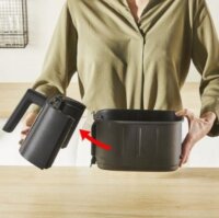 Tefal EY5568E0 Easy Fry Silence AirFryer Okos Forrólevegős sütő 5L - Fekete